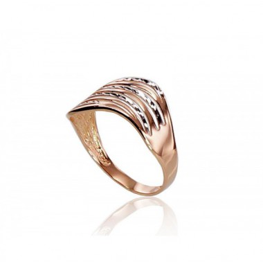 Zelta gredzens 1100298(Au-R+PRh-W), Sarkanais Zelts	585°, rodijs (pārklājums)