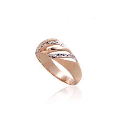 Zelta gredzens 1100982(Au-R+PRh-W), Sarkanais Zelts	585°, rodijs (pārklājums) 