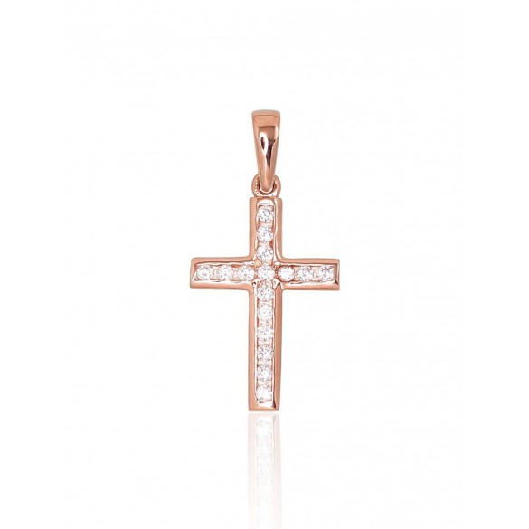 Zelta kulons 1300703(Au-R)_CZ, Sarkanais Zelts	585°, Cirkoni 