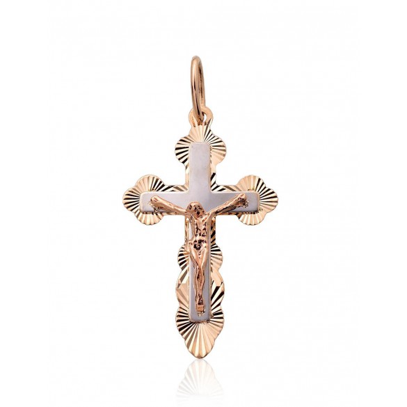 Zelta kulons 1300898(Au-R+PRh-W), Sarkanais Zelts	585°, rodijs (pārklājums) 