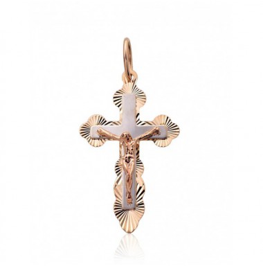 Zelta kulons 1300898(Au-R+PRh-W), Sarkanais Zelts	585°, rodijs (pārklājums) 