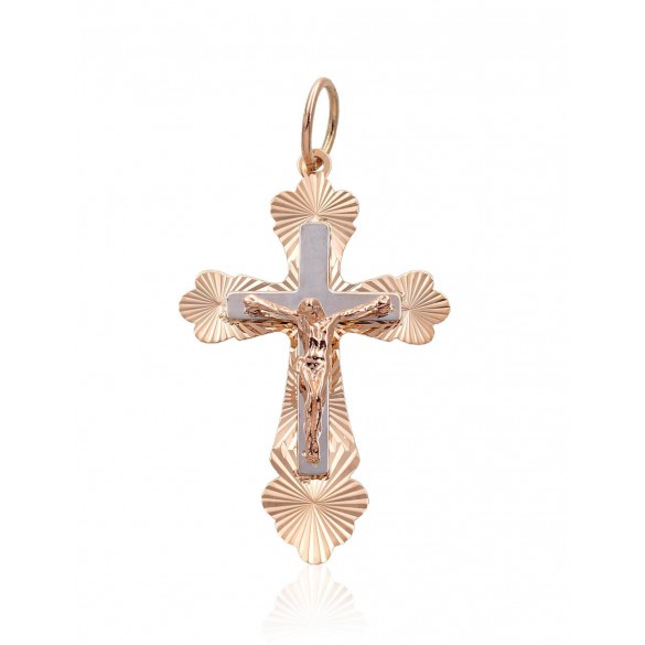 Zelta kulons 1300899(Au-R+PRh-W), Sarkanais Zelts	585°, rodijs (pārklājums) 