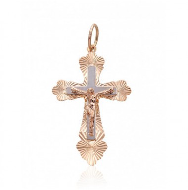 Zelta kulons 1300899(Au-R+PRh-W), Sarkanais Zelts	585°, rodijs (pārklājums) 