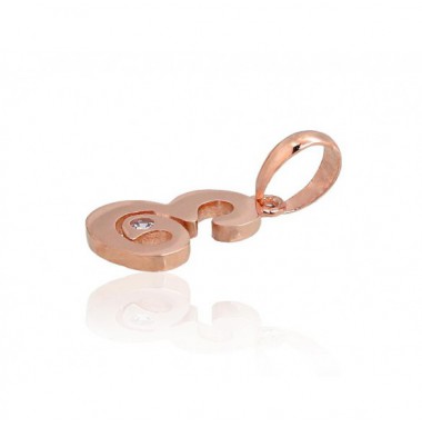 Zelta kulons 1300912(Au-R)_CZ, Sarkanais Zelts	585°, Cirkoni 