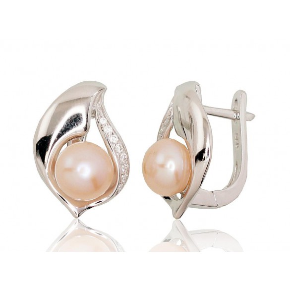 Sudraba auskari ar angļu slēdzēju