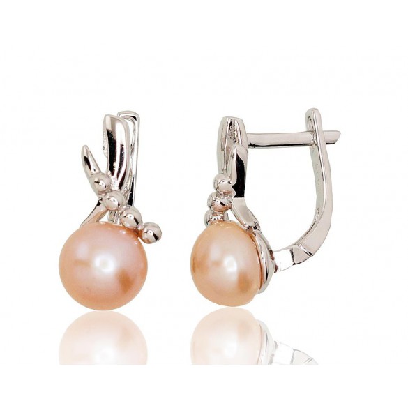 Sudraba auskari ar angļu slēdzēju