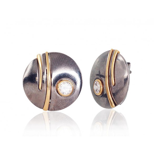 Sudraba auskari ar angļu slēdzēju