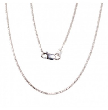 Sidabrinė grandinėlė Snake 1 mm , briaunų apdirbimas deimantu0
