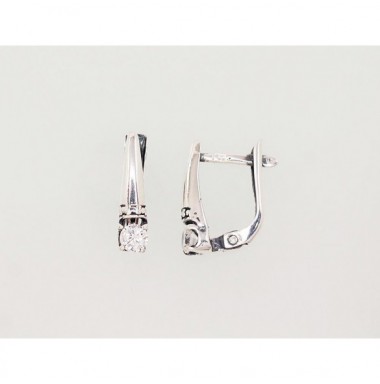 Sudraba auskari ar angļu slēdzēju