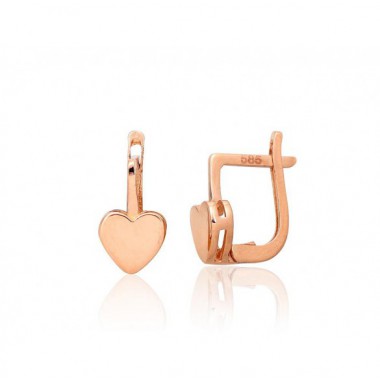 Zelta auskari ar angļu slēdzēju