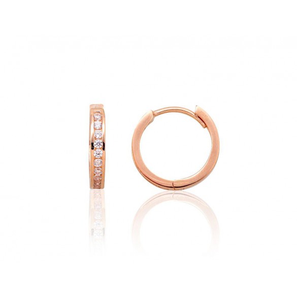 Zelta auskari ar apaļu aizdāri