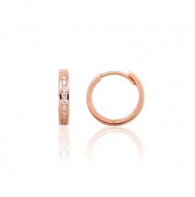 Zelta auskari ar apaļu aizdāri