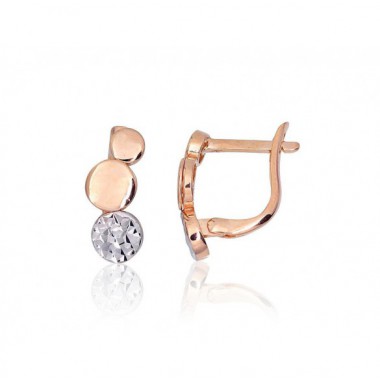 Zelta auskari ar angļu slēdzēju