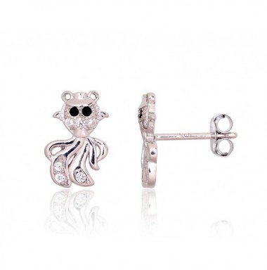 Sidabriniai auskarai –pusetai0