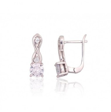 Sudraba auskari ar angļu slēdzēju