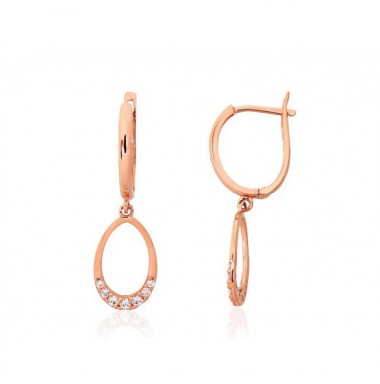 Zelta auskari ar angļu slēdzēju