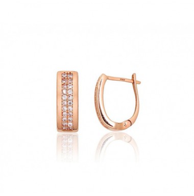 Zelta auskari ar angļu slēdzēju