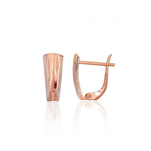 Zelta auskari ar angļu slēdzēju