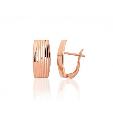 Zelta auskari ar angļu slēdzēju