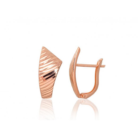 Zelta auskari ar angļu slēdzēju