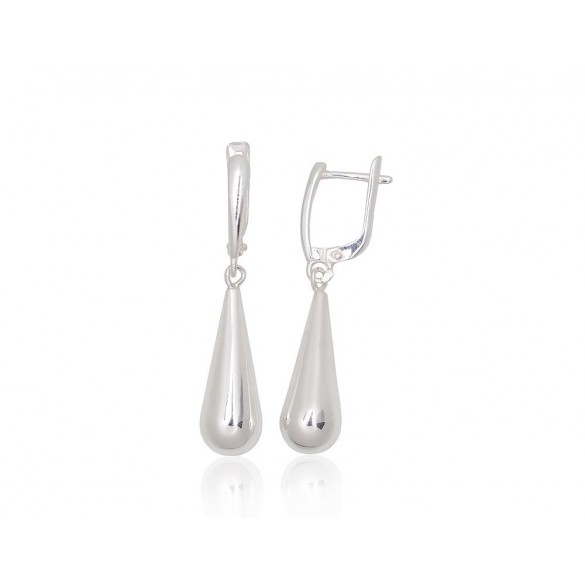 Sudraba auskari ar angļu slēdzēju