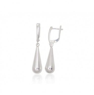 Sudraba auskari ar angļu slēdzēju