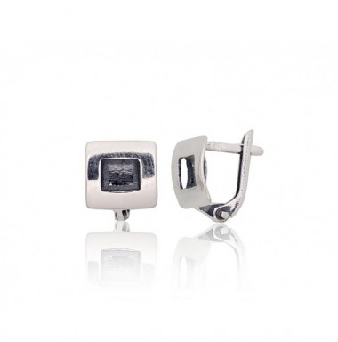Sudraba auskari ar angļu slēdzēju