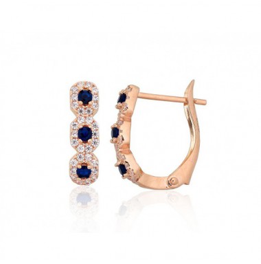 Zelta auskari ar angļu slēdzēju