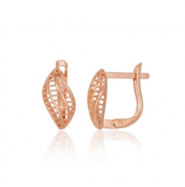 Zelta auskari ar angļu slēdzēju