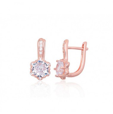 Sudraba auskari ar angļu slēdzēju