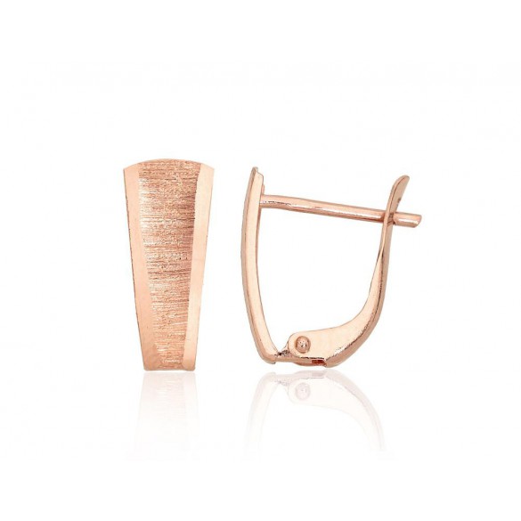 Zelta auskari ar angļu slēdzēju