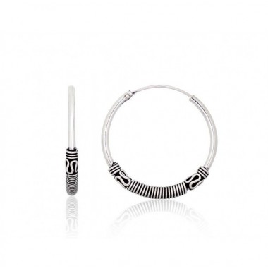 Sidabriniai auskarai –žiedai0