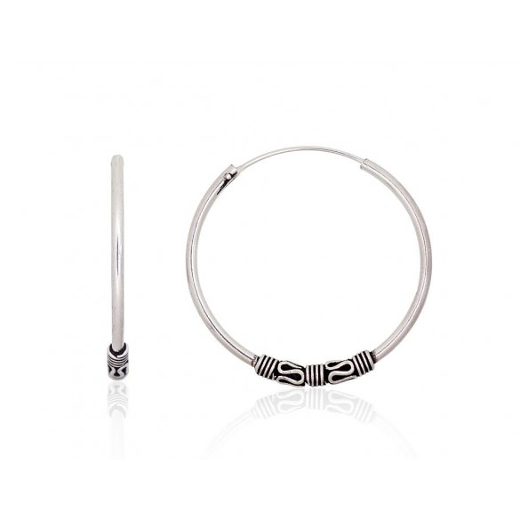 Sudraba auskari-riņķīši