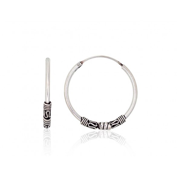 Sudraba auskari-riņķīši