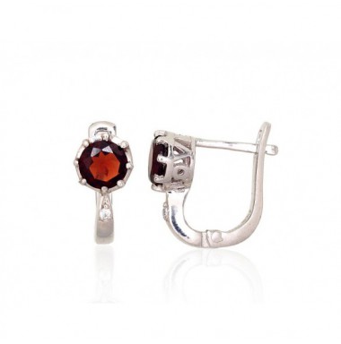 Sudraba auskari ar angļu slēdzēju