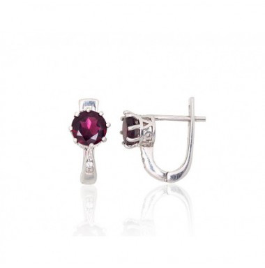 Sudraba auskari ar angļu slēdzēju