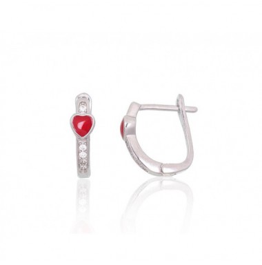 Sudraba auskari ar angļu slēdzēju