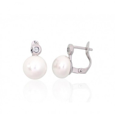 Sudraba auskari ar angļu slēdzēju