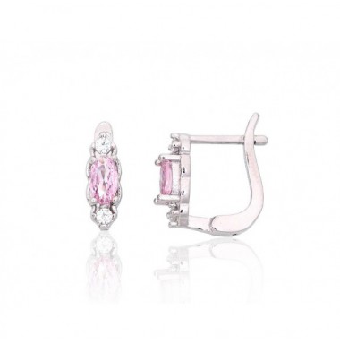 Sudraba auskari ar angļu slēdzēju