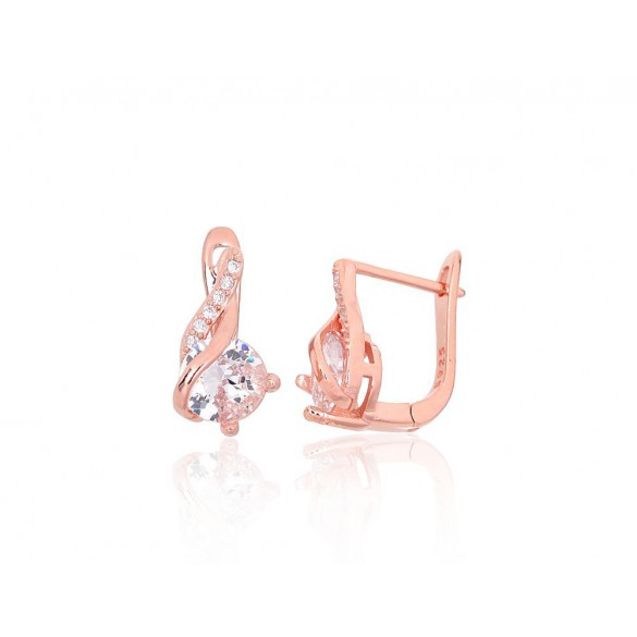 Sudraba auskari ar angļu slēdzēju