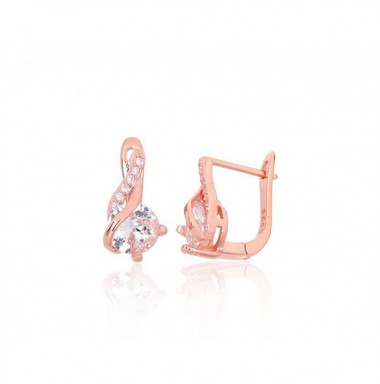 Sudraba auskari ar angļu slēdzēju