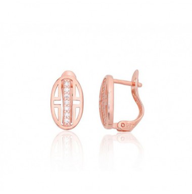 Sudraba auskari ar angļu slēdzēju