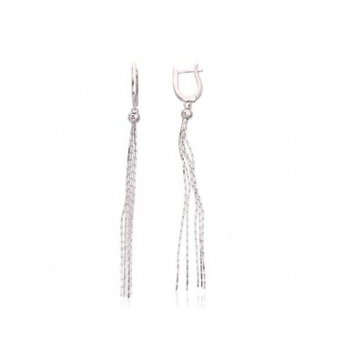 Sudraba auskari ar angļu slēdzēju