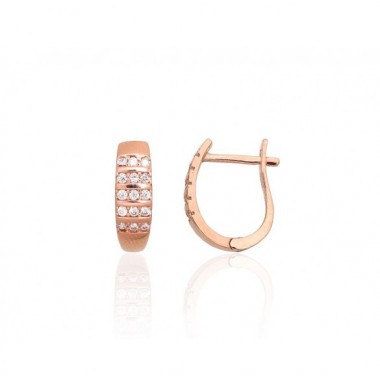 Zelta auskari ar angļu slēdzēju