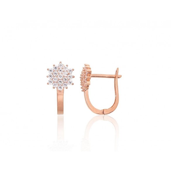 Zelta auskari ar angļu slēdzēju