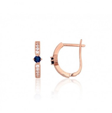 Zelta auskari ar angļu slēdzēju