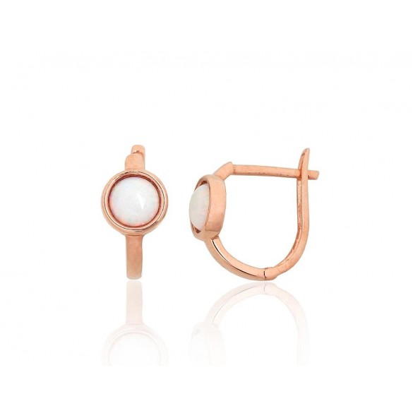 Zelta auskari ar angļu slēdzēju