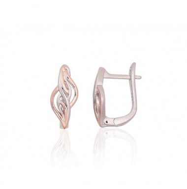 Sudraba auskari ar angļu slēdzēju