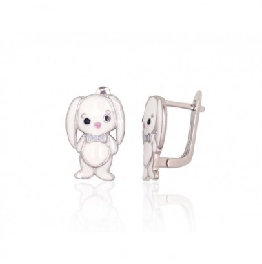 Sudraba auskari ar angļu slēdzēju