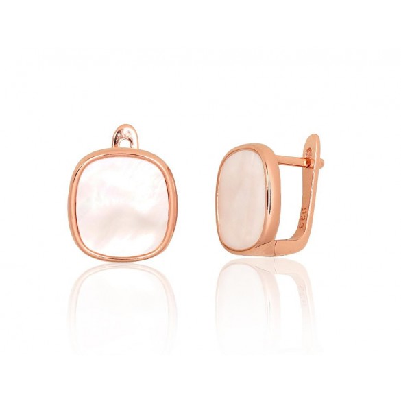 Sudraba auskari ar angļu slēdzēju